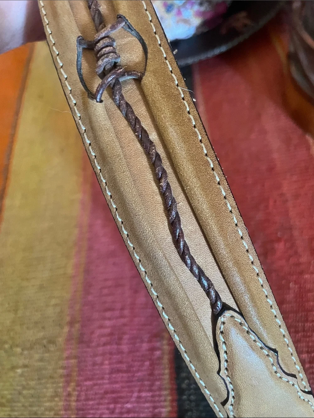 Justin Barbed Wire Men's Belt - Tan